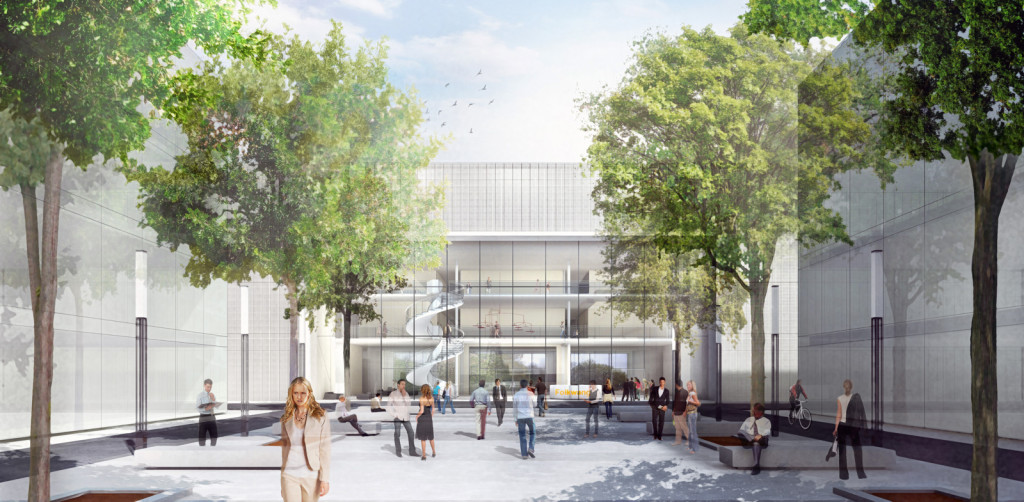 Wettbewerb Folkwang - Architekturvisualisierung Aussen