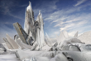 Winter Endzeit Bild Magdeburger Dom