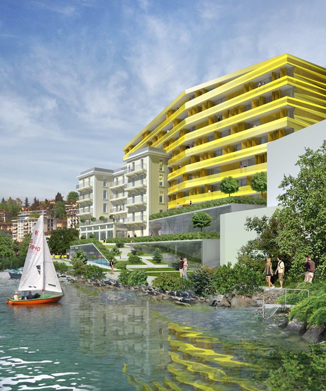 Fassade Hotel Erweiterung in Graz