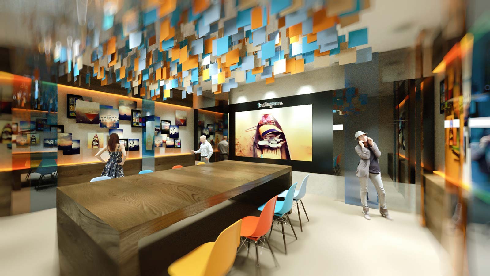Showroom Instagram - Architekturvisualisierung Innen