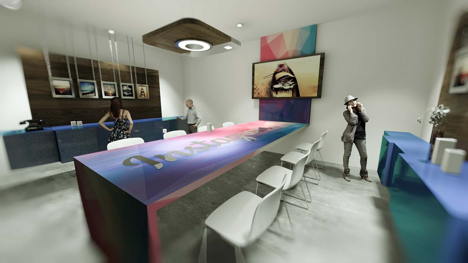 Showroom Instagram - Architekturvisualisierung Innen