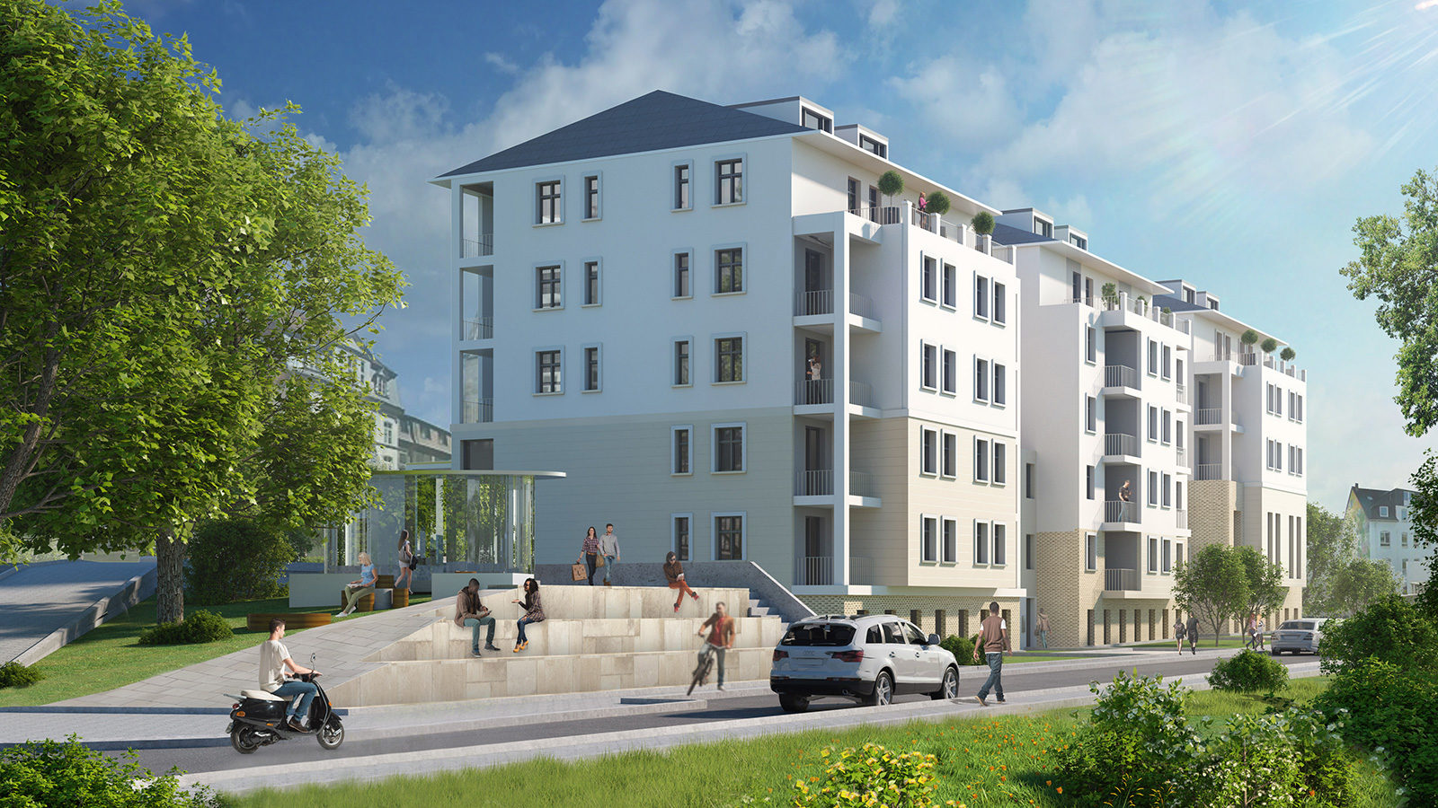 Kaiserhof - Architekturvisualisierung Aussen