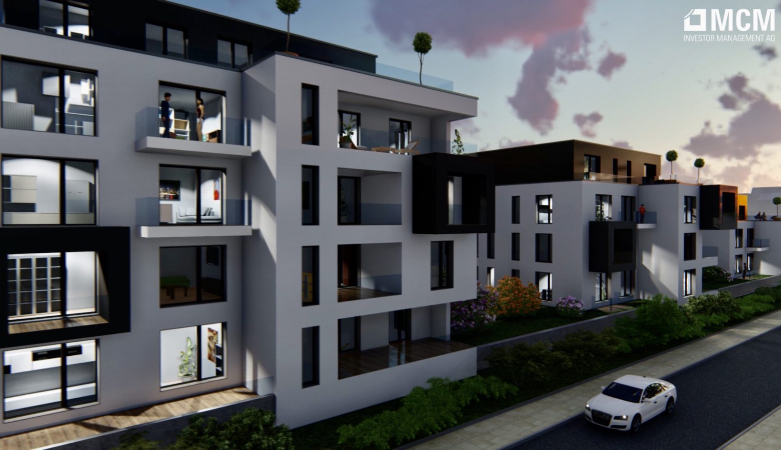 Quartier an der Elbe - Architekturvisualisierung Aussen
