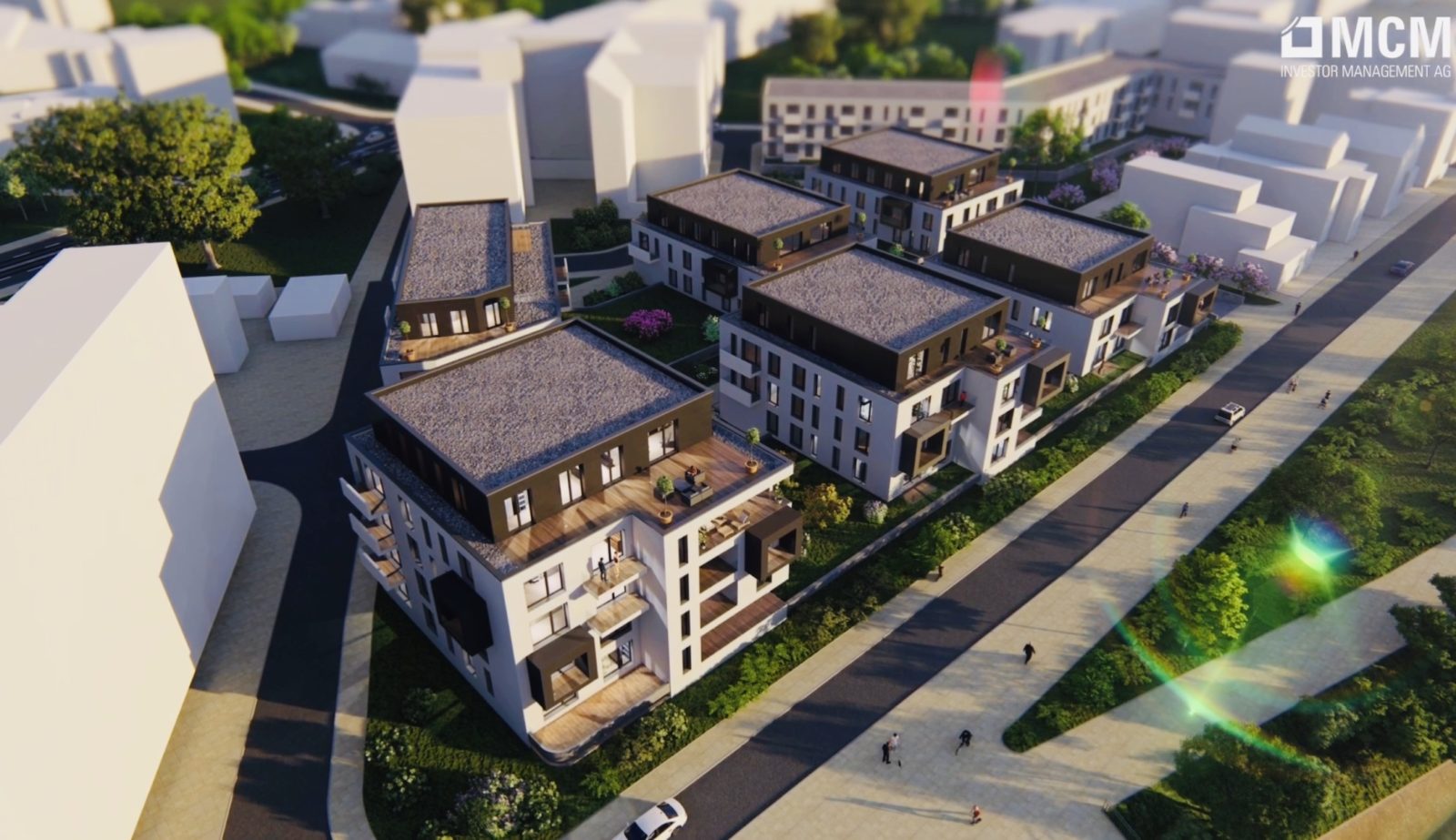 Quartier an der Elbe - Architekturvisualisierung Aussen