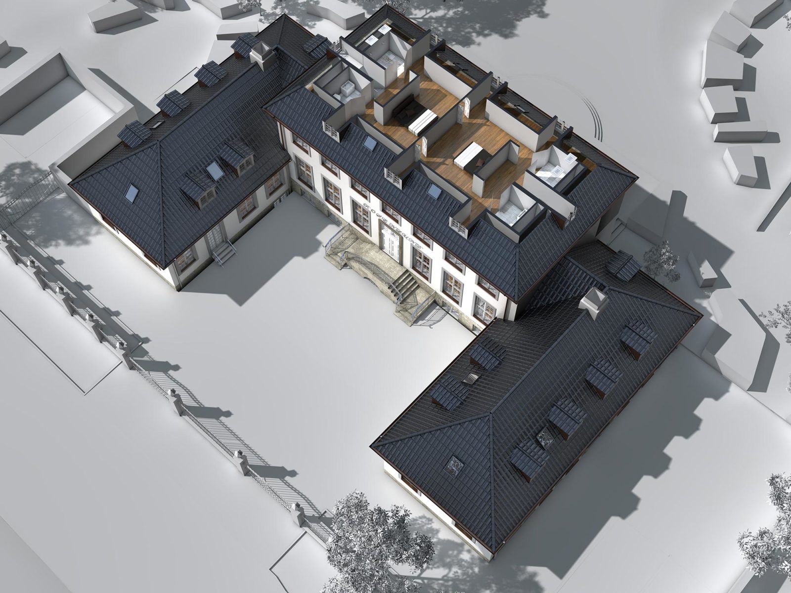 3D Grundriss Villa | in Dänemark