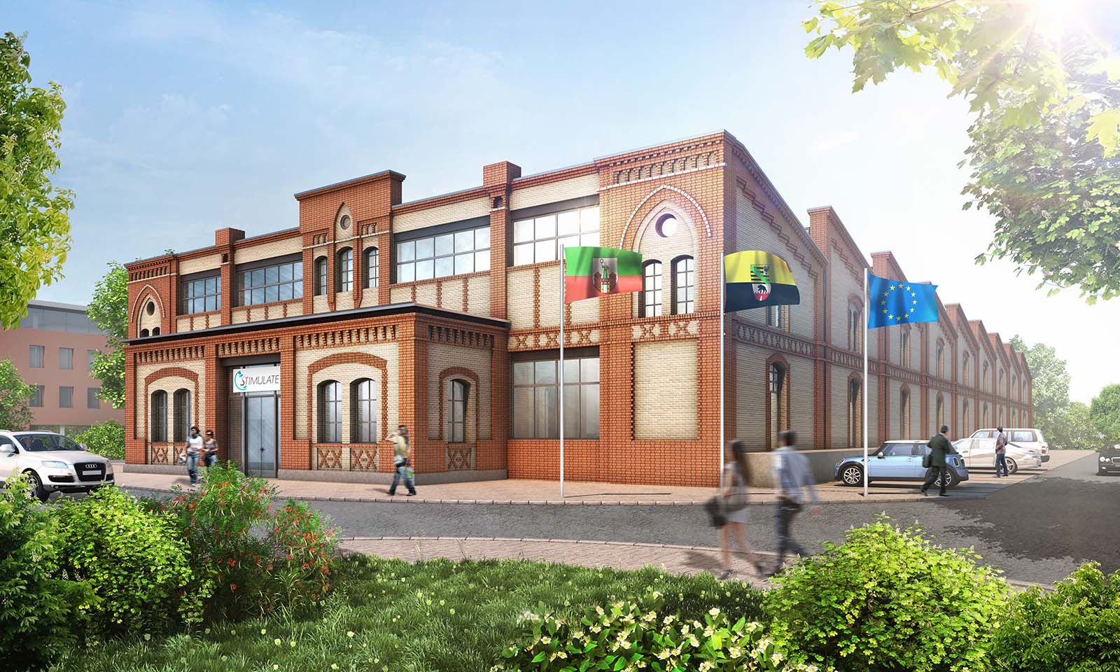 Forschungscampus Stimulate - Architekturvisualisierung Aussen