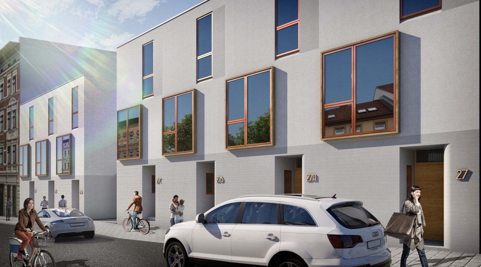 Schöninger Straße - Architekturvisualisierung Aussen