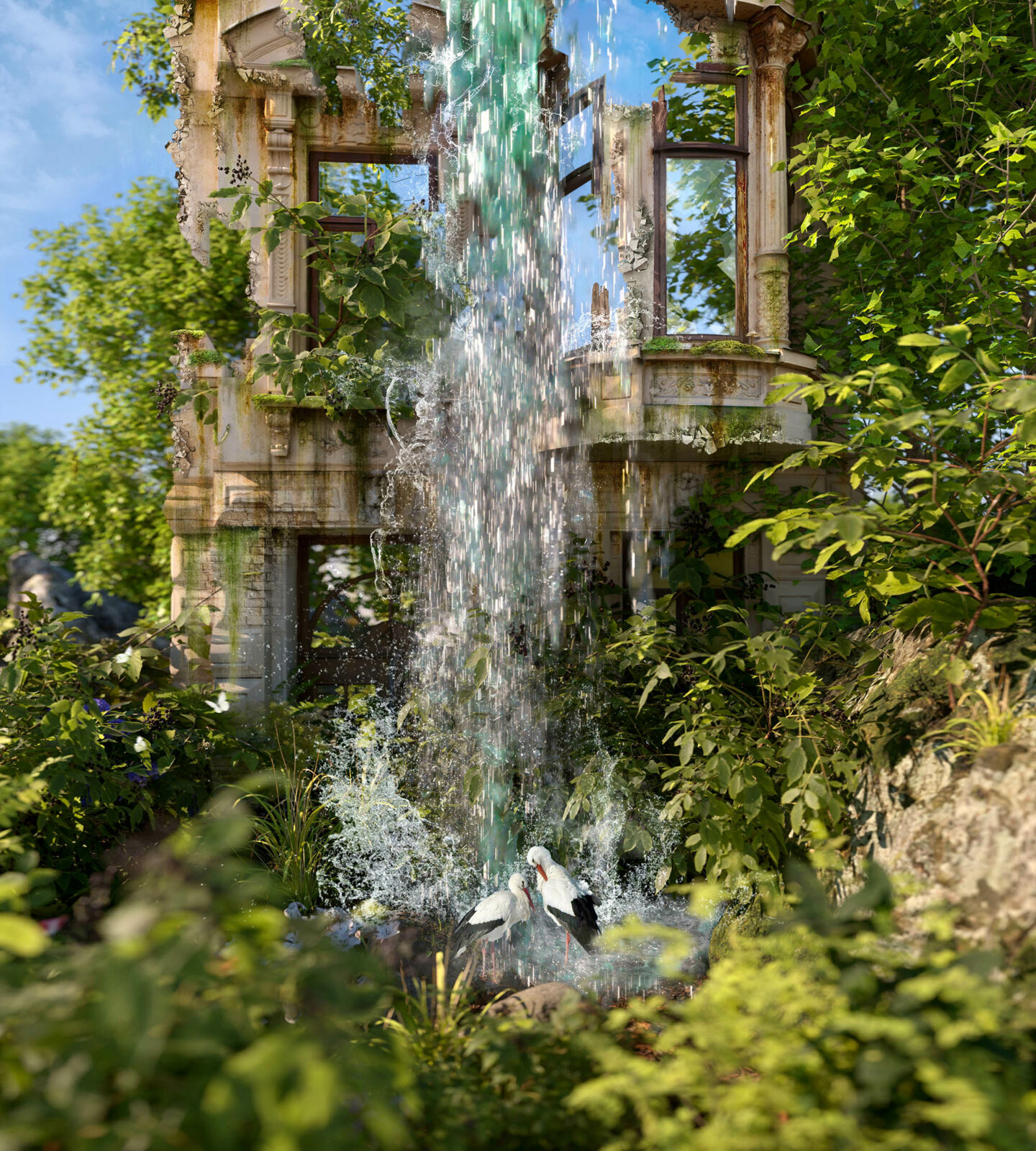 waterfall - Illustration Artwork